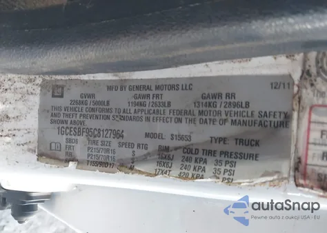 2012 Chevrolet Colorado Work Truck from USA, damaged, VIN 1GCESBF95C8127964